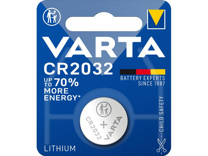 Varta Knopfzelle CR2032 , 1 Stück Knopfzelle CR 1/3 N
