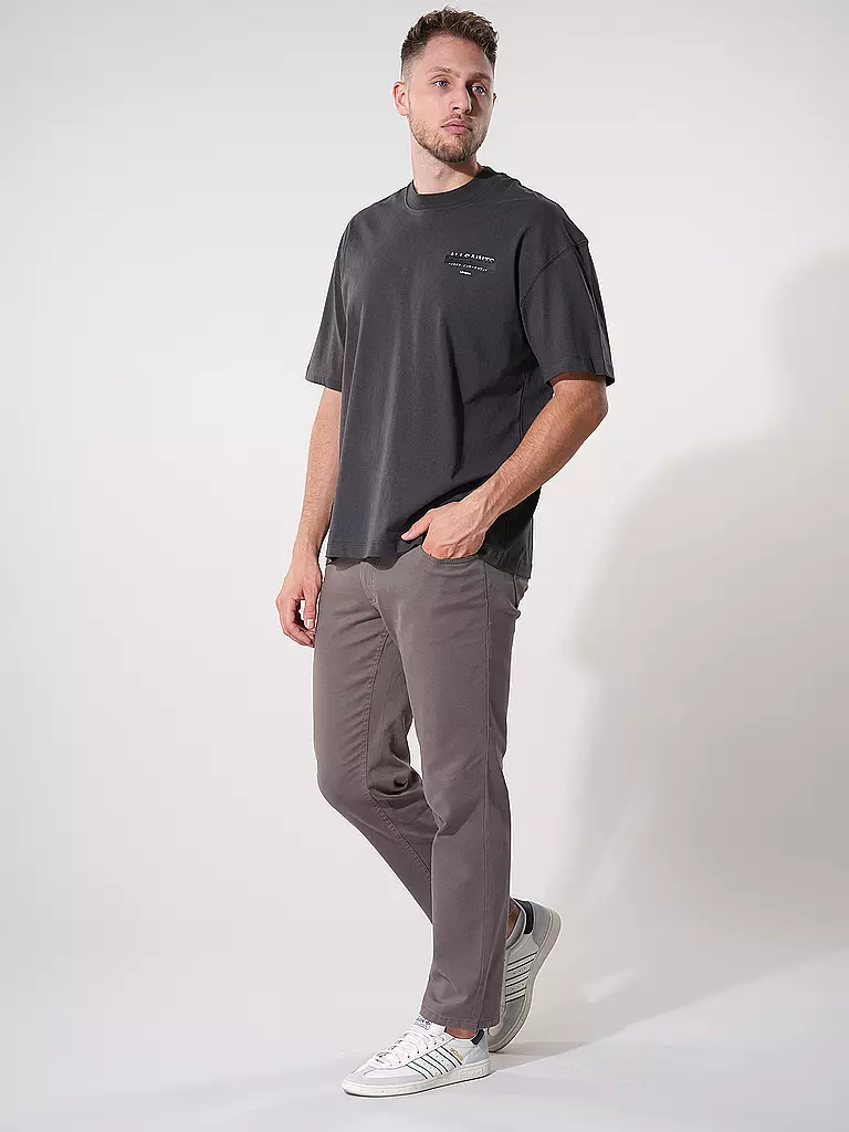 ALLSAINTS T-Shirt Oversized Fit REDACT schwarz