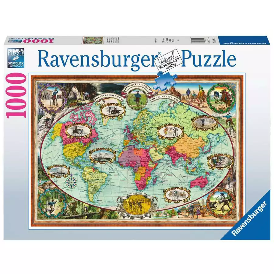Ravensburger Mit Fahrrad um die Welt bunt