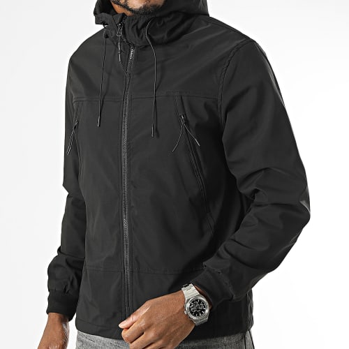 Veste Zippée Capuche Noir