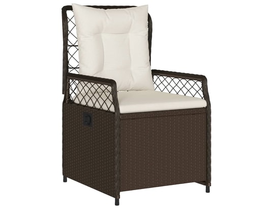 LES TENDANCES - Ensemble table et chaises de jardin-brun-6 places-496469