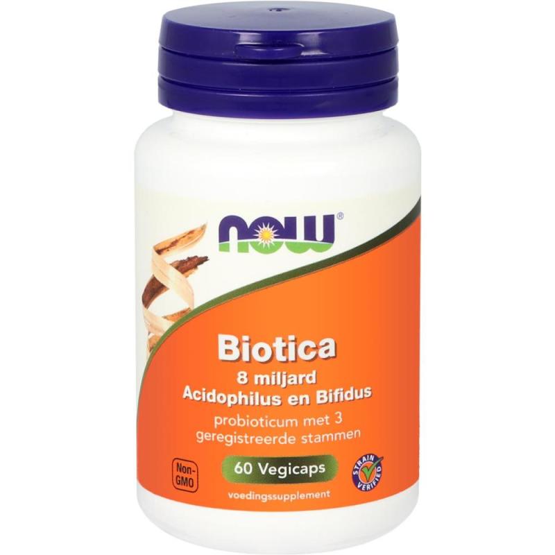 NowProbiotica 8 Miljard Acidophilus en Bifidus 60 capsules