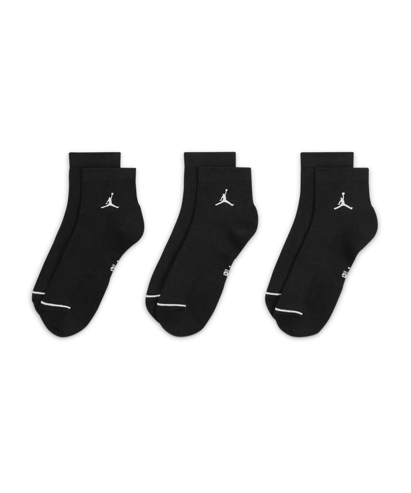 Jordan Everyday Ankle Socken 3er Pack Schwarz F010