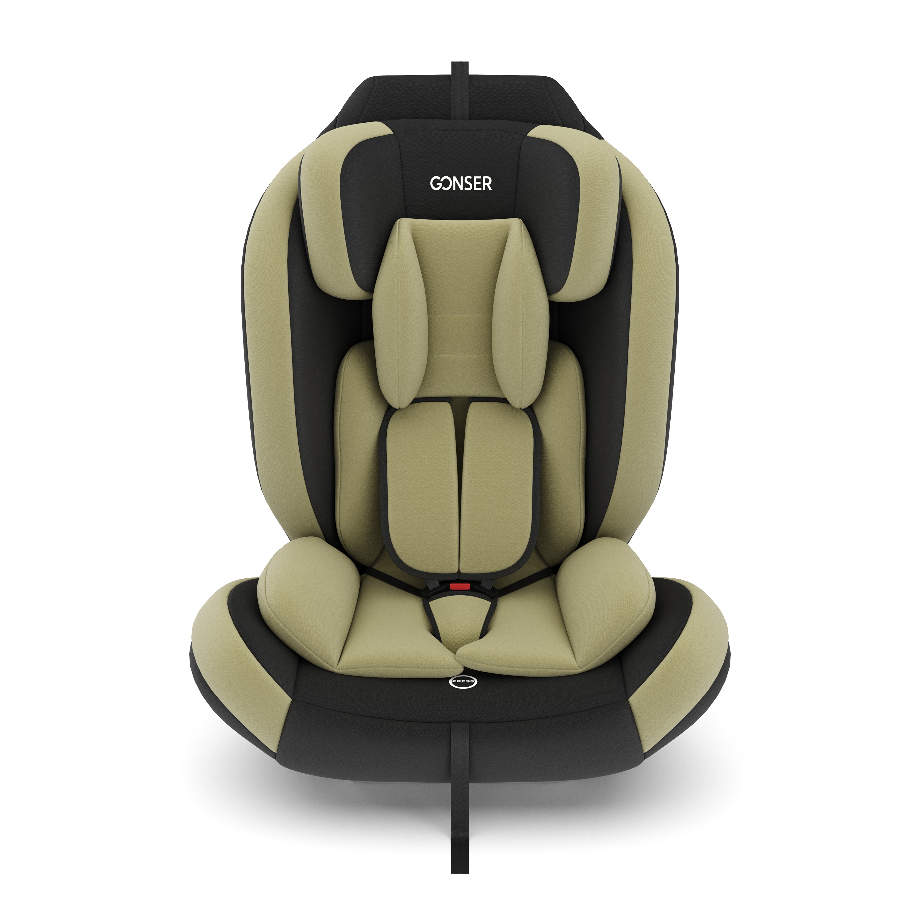 Kindersitz Auto olive