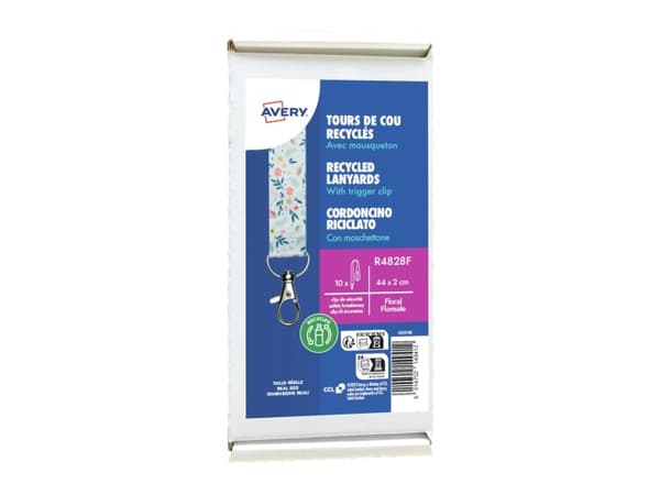 Avery R4828F, Merkeholder, Stoff, Flerfarget, 44 cm, 20 mm