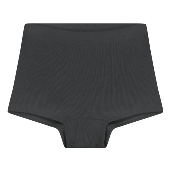 Gray Label Lot 2 Shorties de Nuit Coton Bio - Capsule Homewear  | Noir