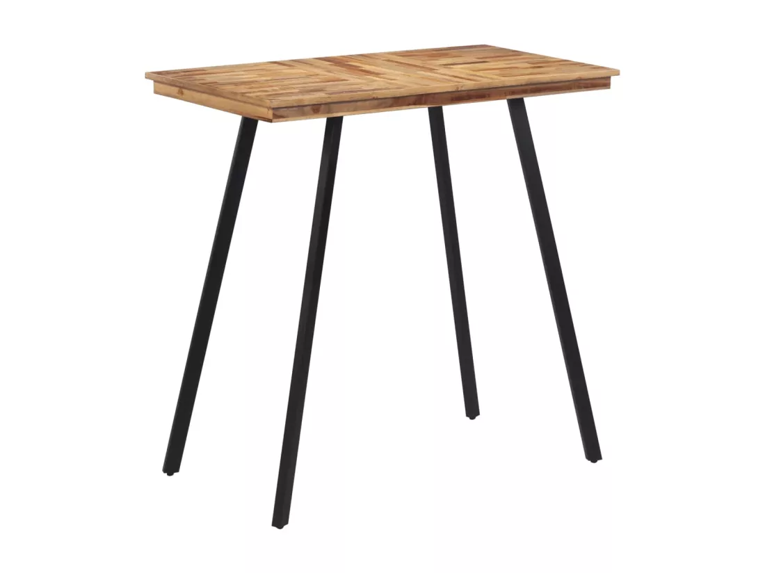 Table de bar 110x55x105 cm bois de teck solide