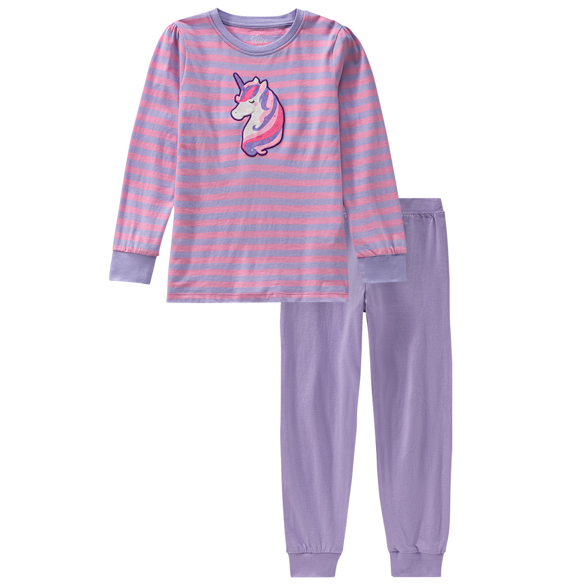 Topolino Mädchen Schlafanzug mit Einhorn-Applikation helllila / rosa