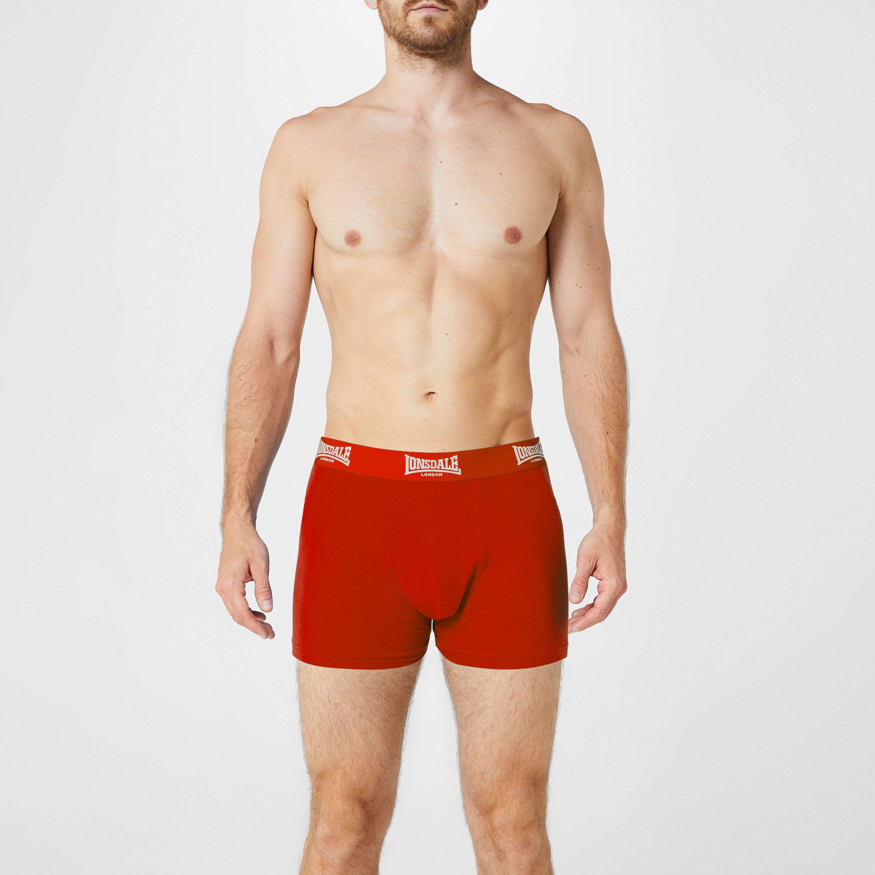 Lonsdale 2 Pack Trunk Mens