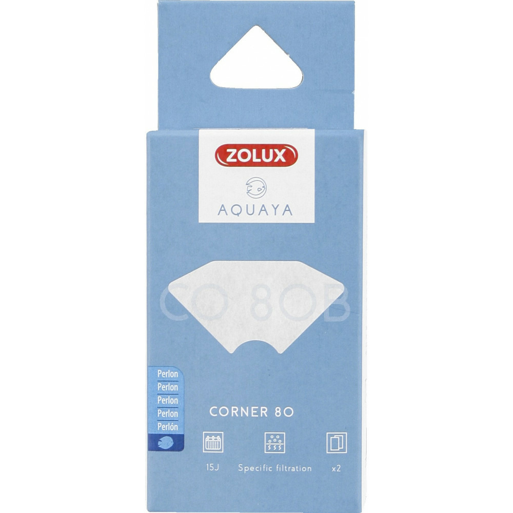 Filtre pour pompe corner 80, filtre co 80 b perlon x 2. Pour aquarium.