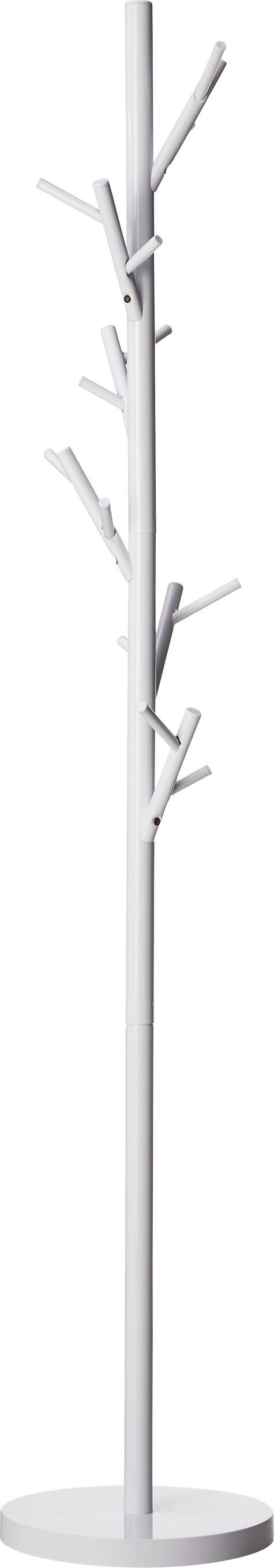 BRENDAN Kleiderständer - Weiss / B: 30.0 cm x T: 30.0 cm x H: 170.0 cm