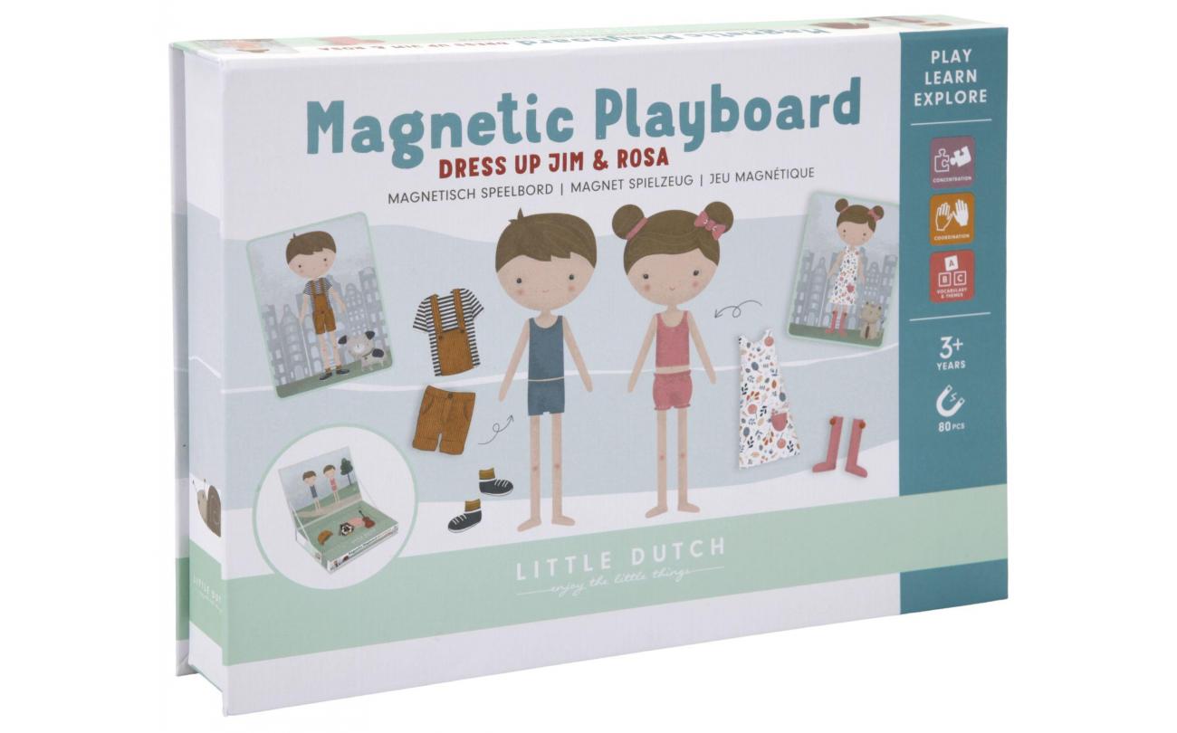 Little Dutch Magnetisch Speelbord Jim & Rosa