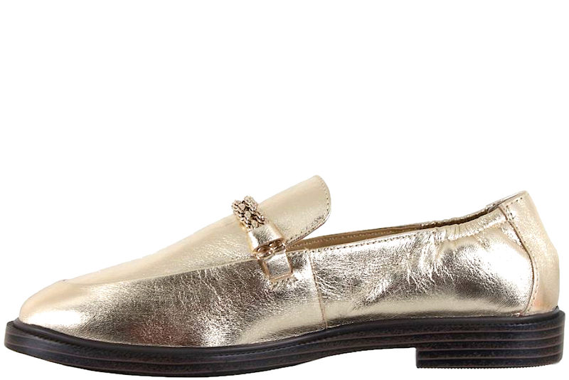 COPENHAGEN SHOES LOVE AND WALK GOLD SUEDE
