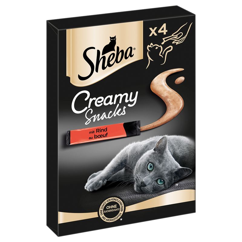 Lots économiques Sheba Creamy Snacks 8 x 12 g