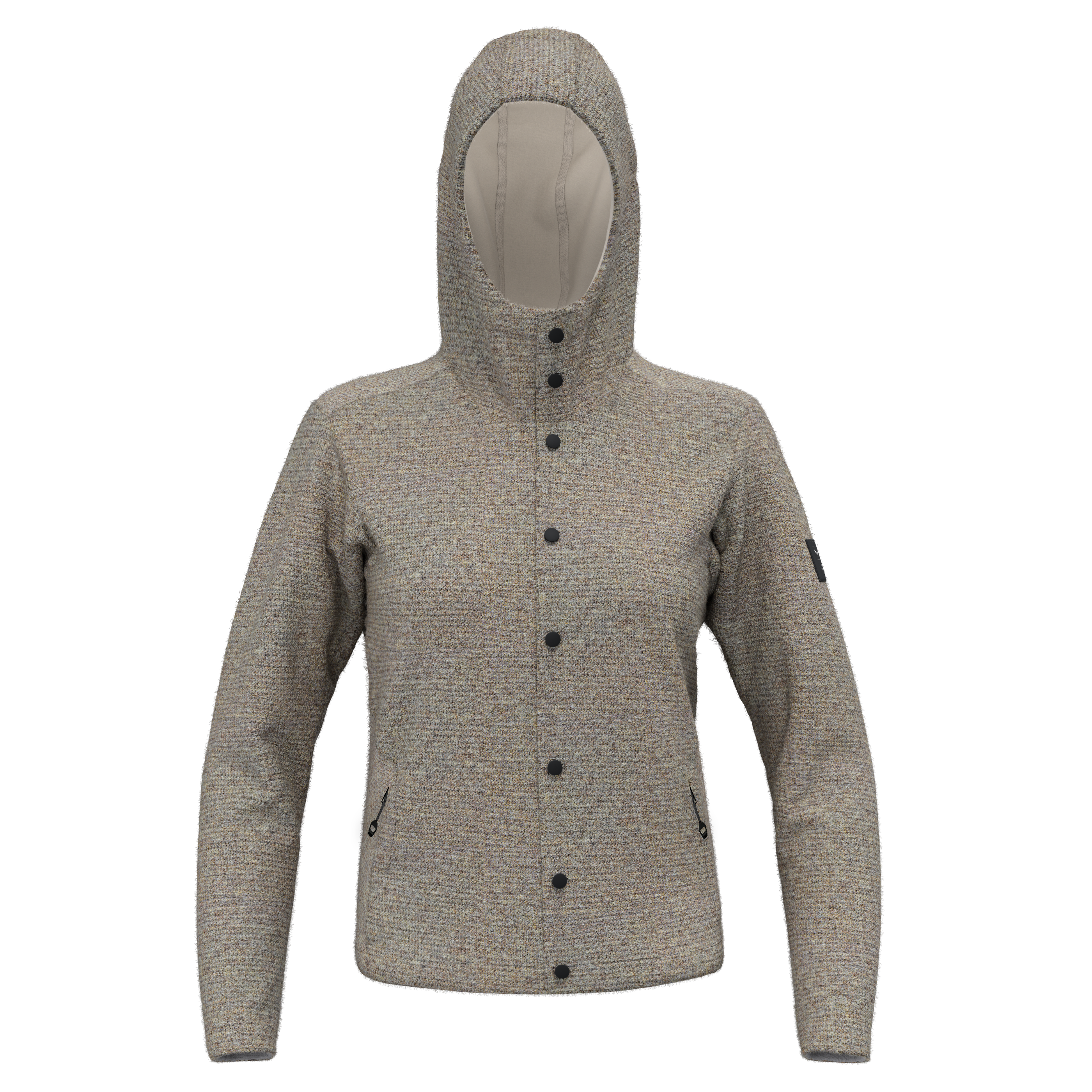 Sarner Undyed Wool Kapuzenjacke Damen