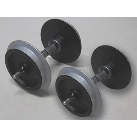 PIKO G Metallradsatz für Wagen, 30 mm, 2 Stück, verchromt