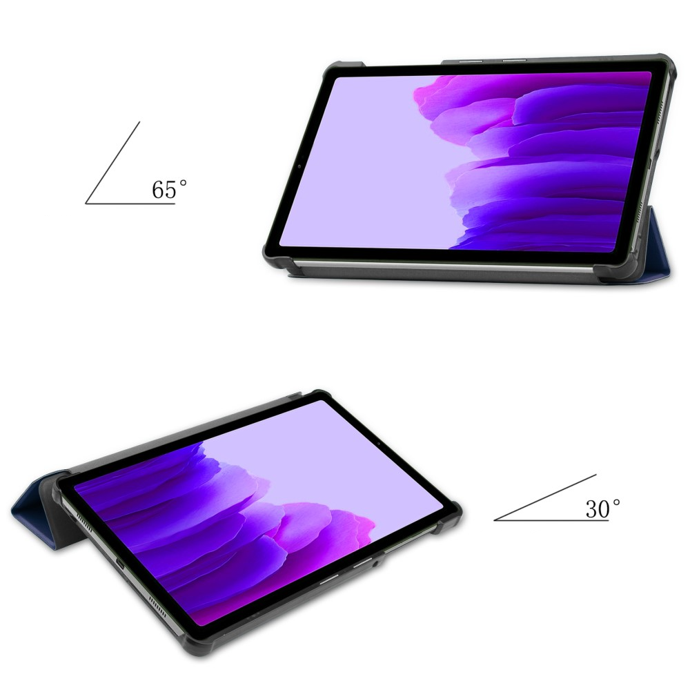 Samsung Galaxy Tab A7 Lite Leder Tasche Smart Cover Hülle - Blau