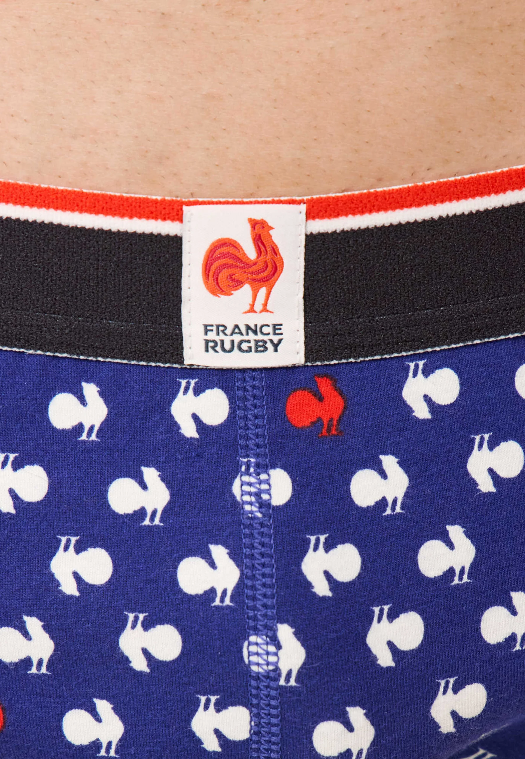 Slip en coton-Terrible Coq Bleu Blanc Rouge XV de France