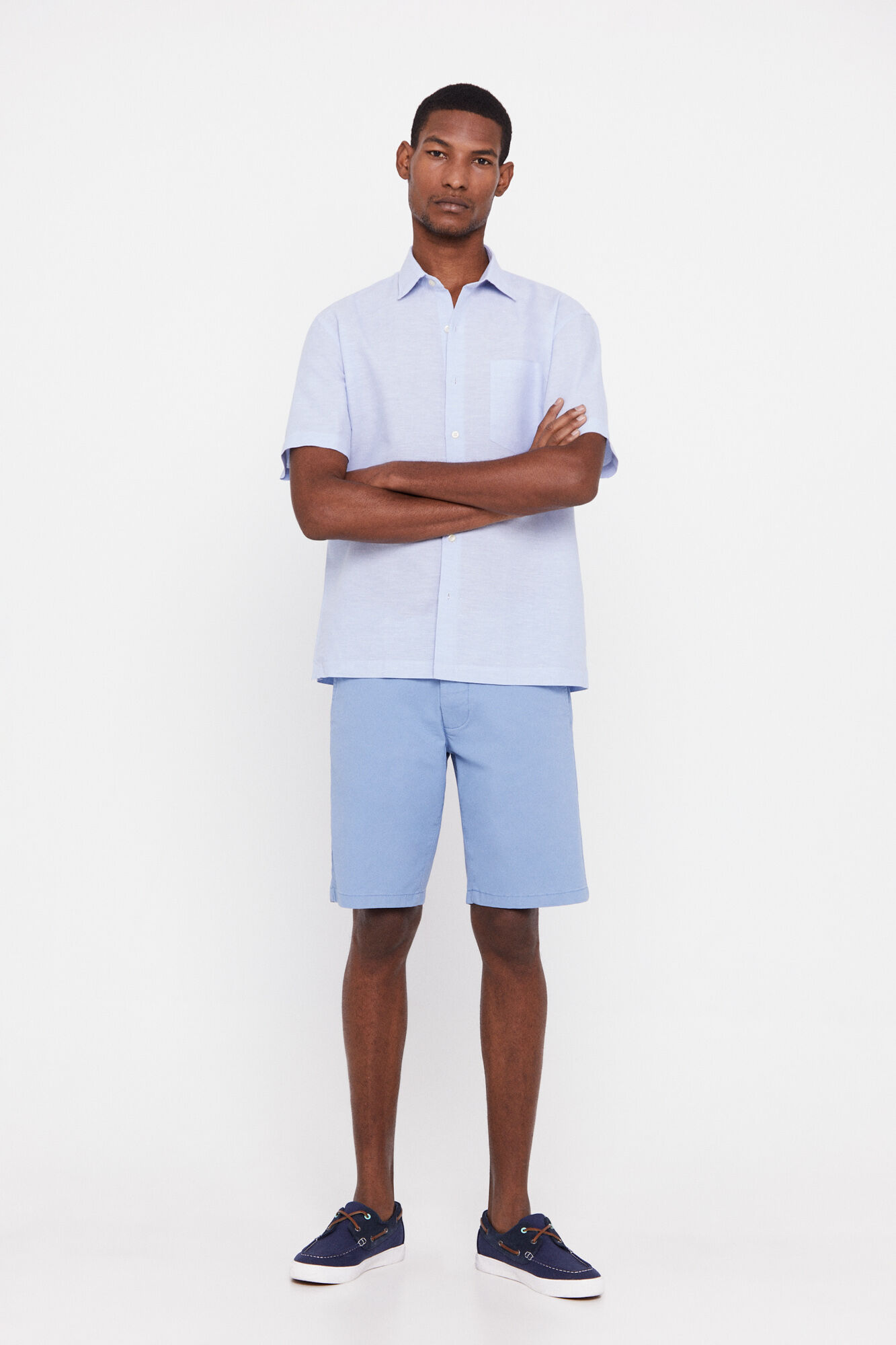 Bermudas básicas chinesas - Azul