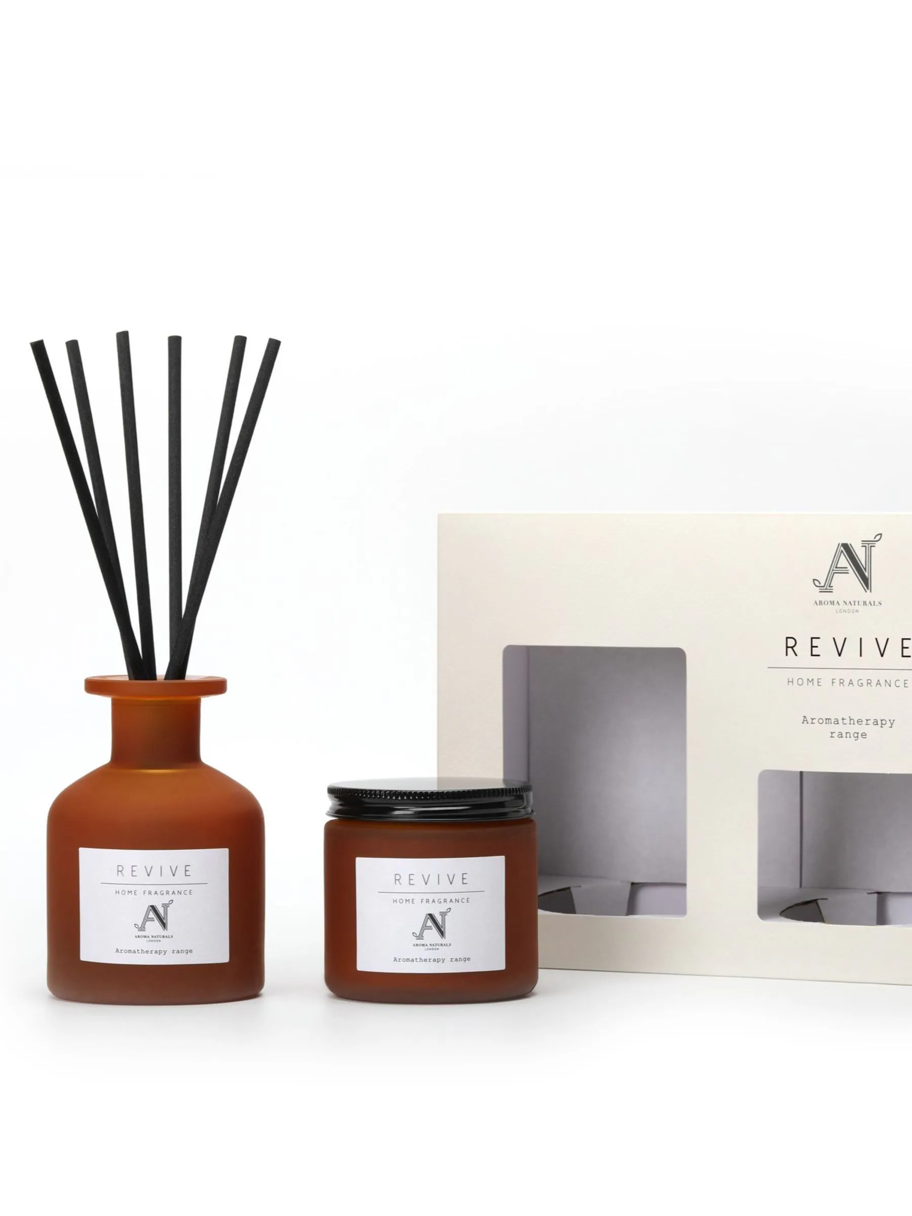 Aroma Naturals Aromatherapy Revive Candle & Diffuser Giftset