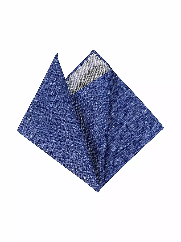 PROFUOMO Seiden Stecktuch  blau