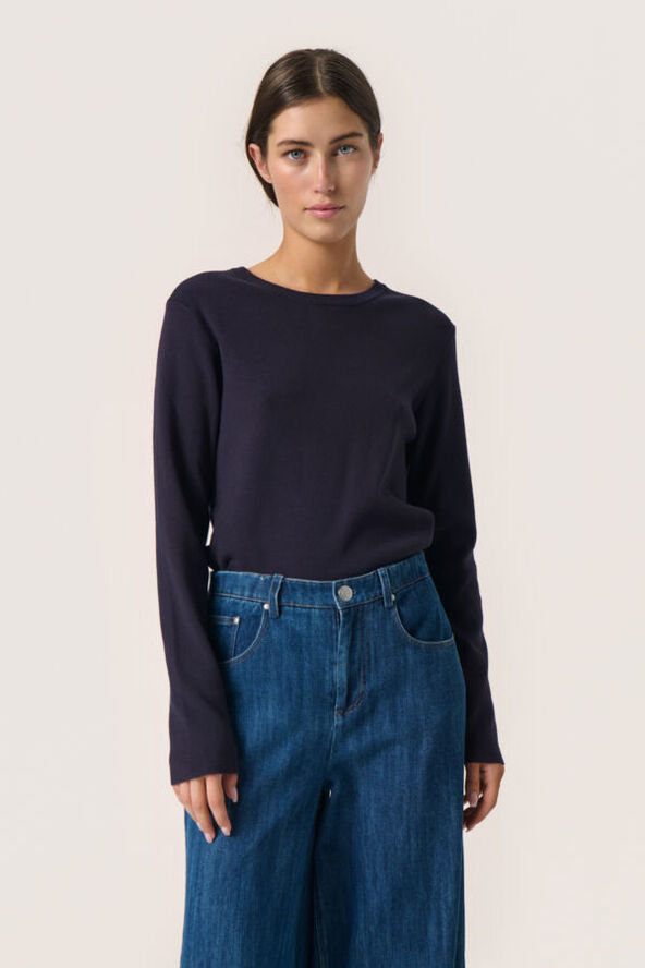 Soaked in Luxury SLPina Pullover LS Night sky
