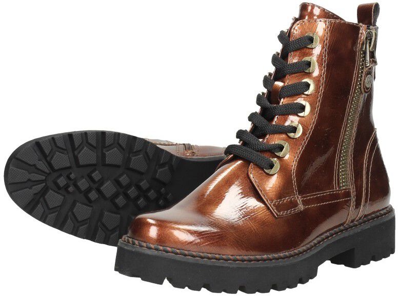 Marco Tozzi Veterschoenen Hoog brons