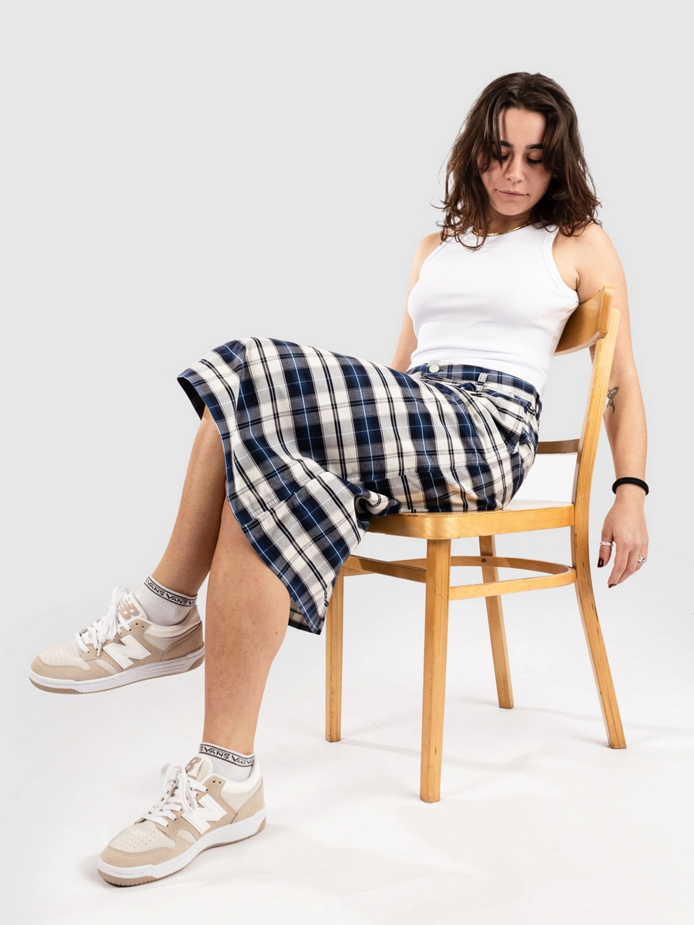 Carhartt WIP Tarbell Skirt tarbell check/dk nvy/wht