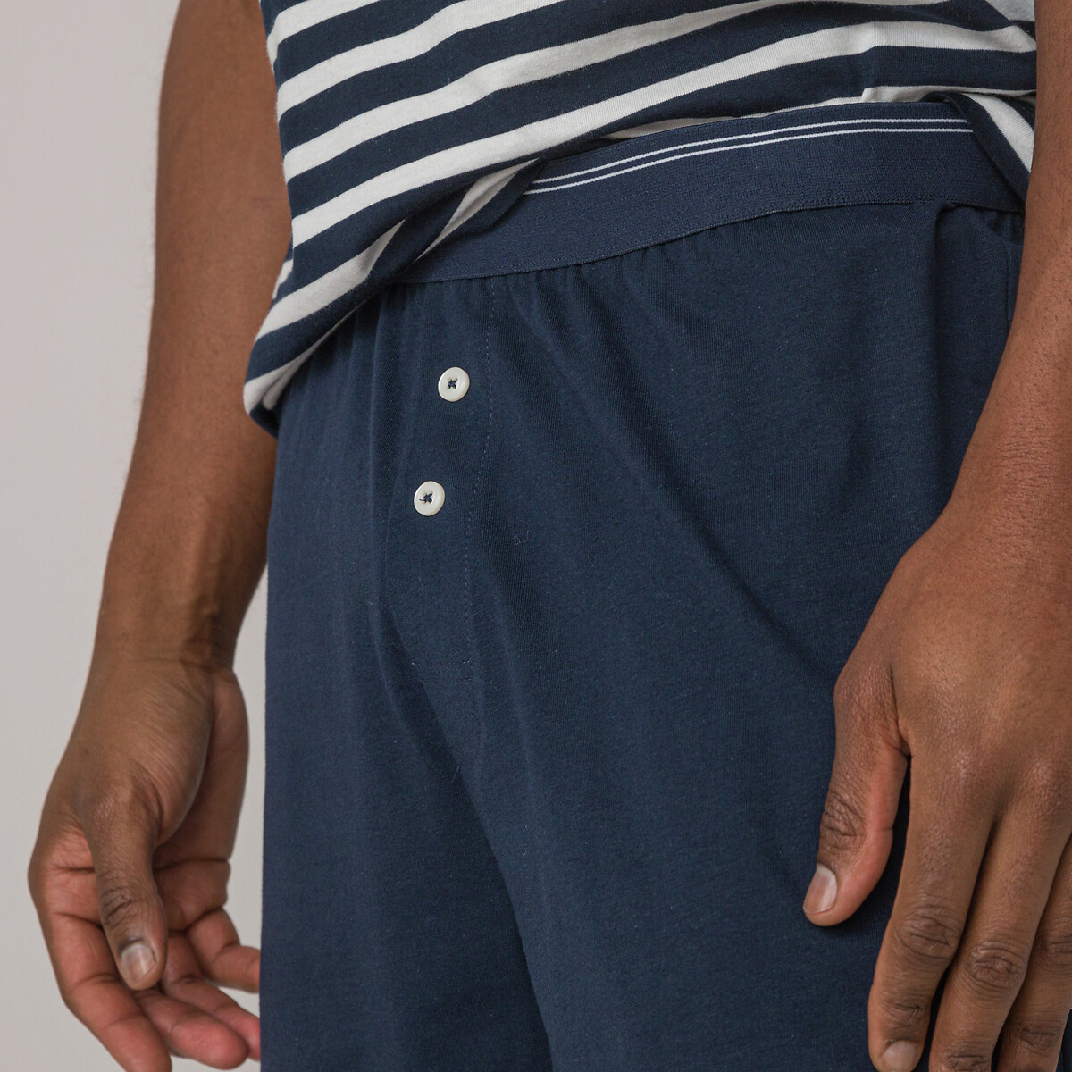 COLEÇÃO LA REDOUTE<br>Shorts de pijama em malha com decote em V