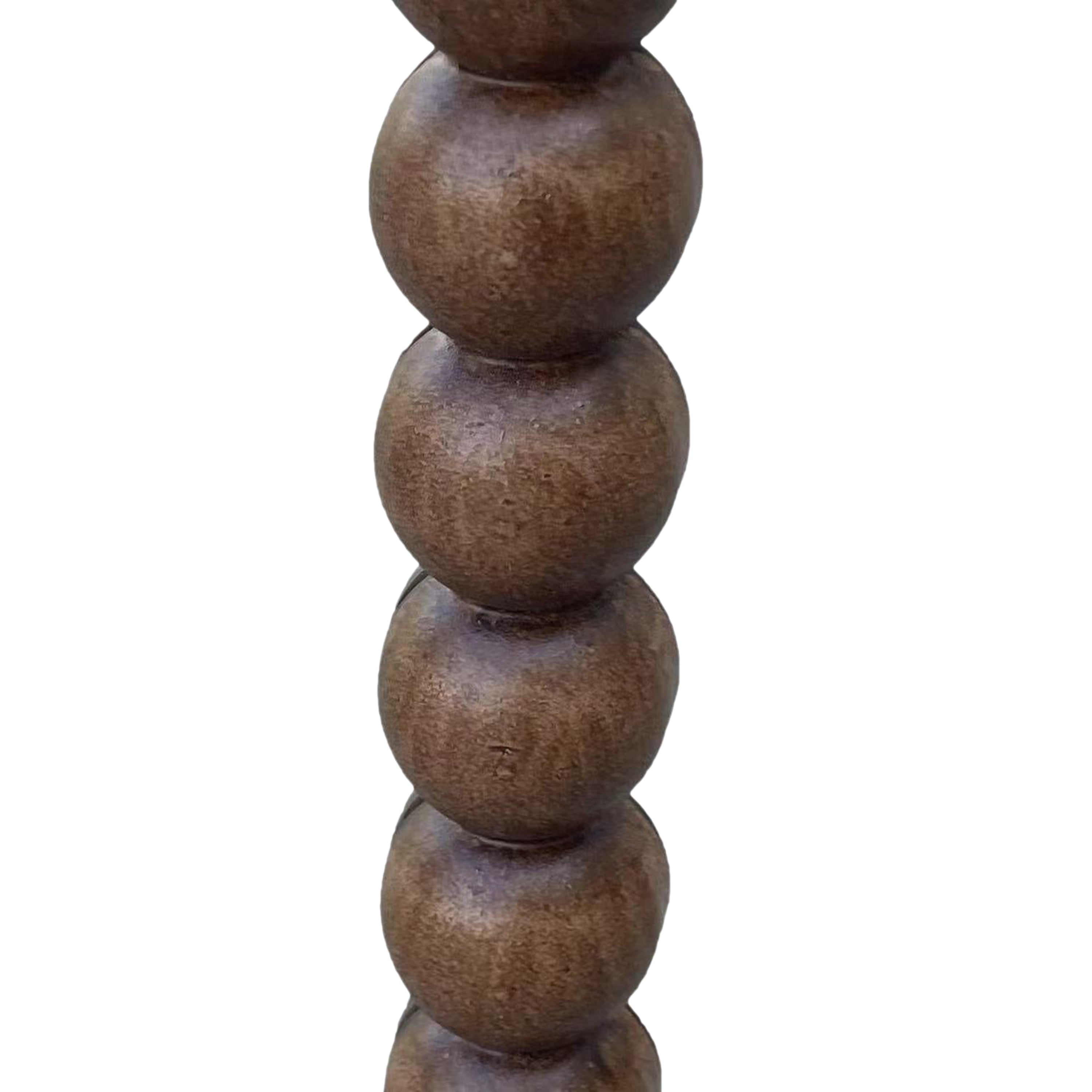 by fonQ Pompom Spiegel - Walnoot