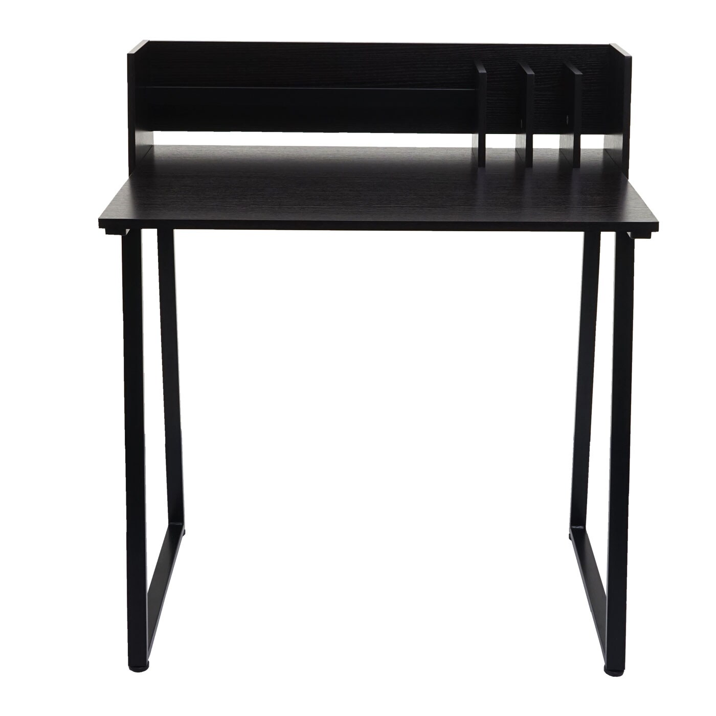 Schreibtisch MCW-K69, Laptoptisch Bürotisch, 82x51cm 3D-Struktur, Metall MDF ~ schwarz