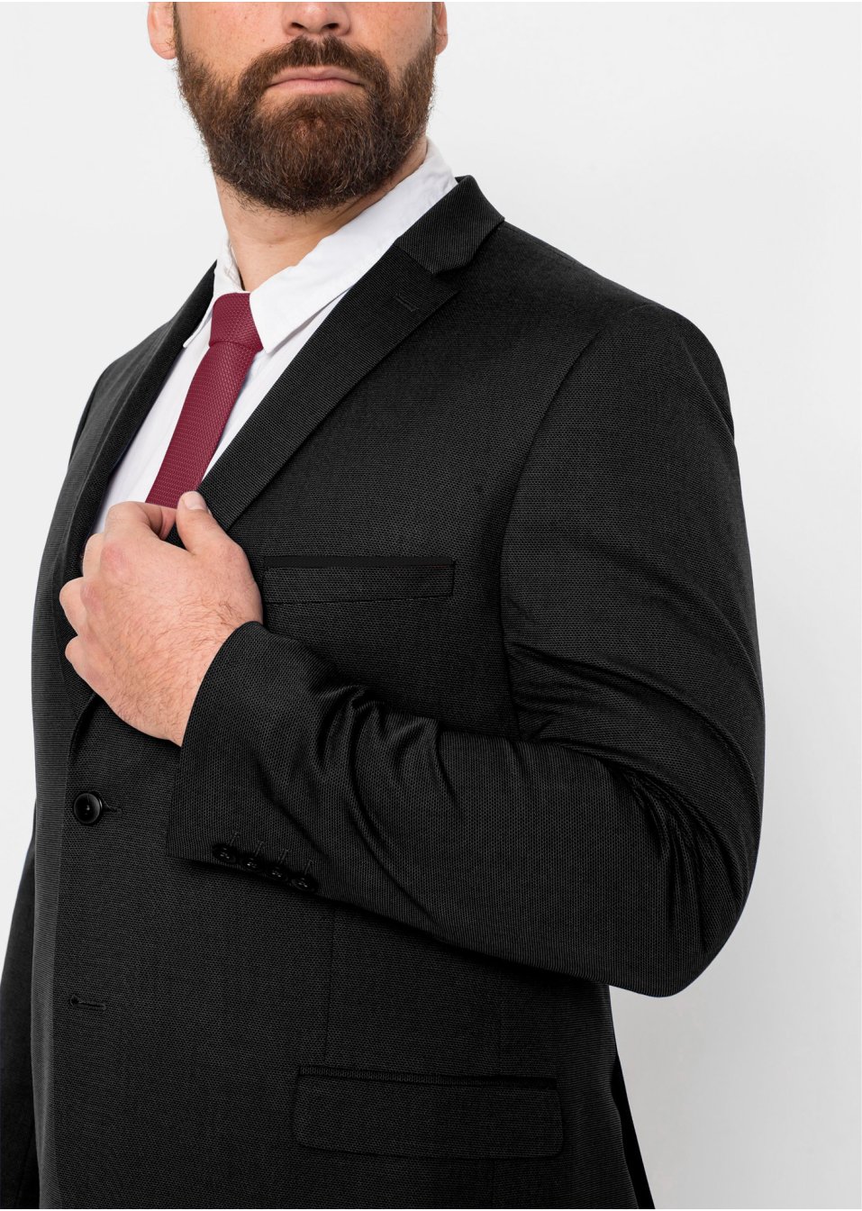 Costume 3 pièces : veste de costume, pantalon, cravate Slim Fit