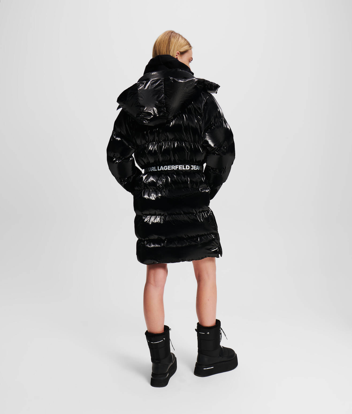 LONGUE VESTE MATELASSÉE CEINTURÉE KLJ