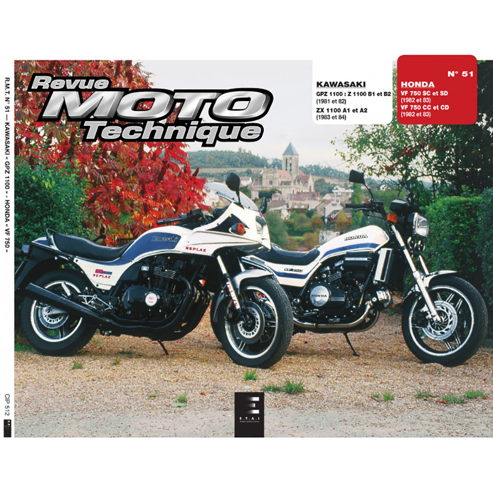 Etai - RMT 51.1 HONDA VF 750 (1982 à 1983) et KAWASAKI GPZ 1100 - ZX 1100 (1981 à 1984)