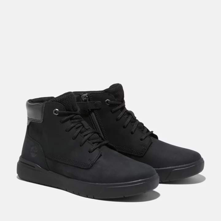 6-inch Boot Seneca Bay à zip latéral junior en noir