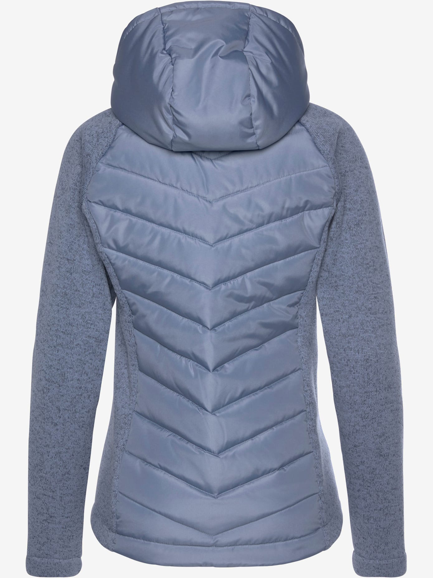 Doudoune veste matelassée en tricot polaire doux aux manches