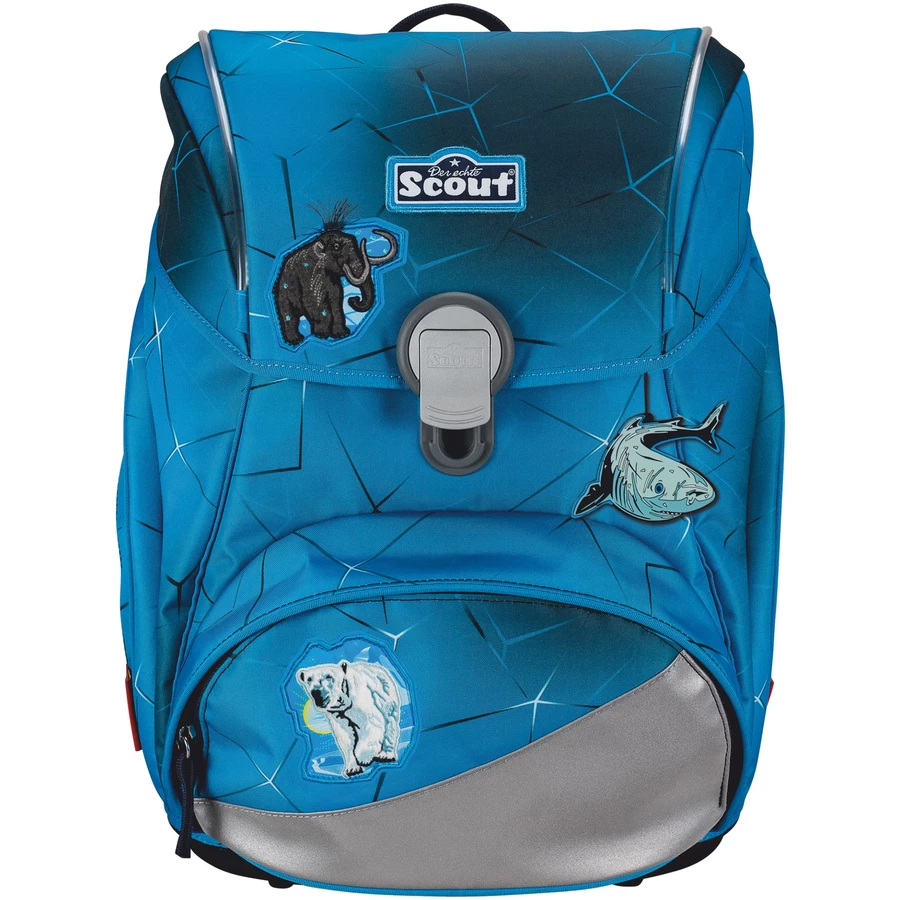 Scout Alpha Exklusiv Safety Light - Schulranzen Set 5tlg. Polar Blue