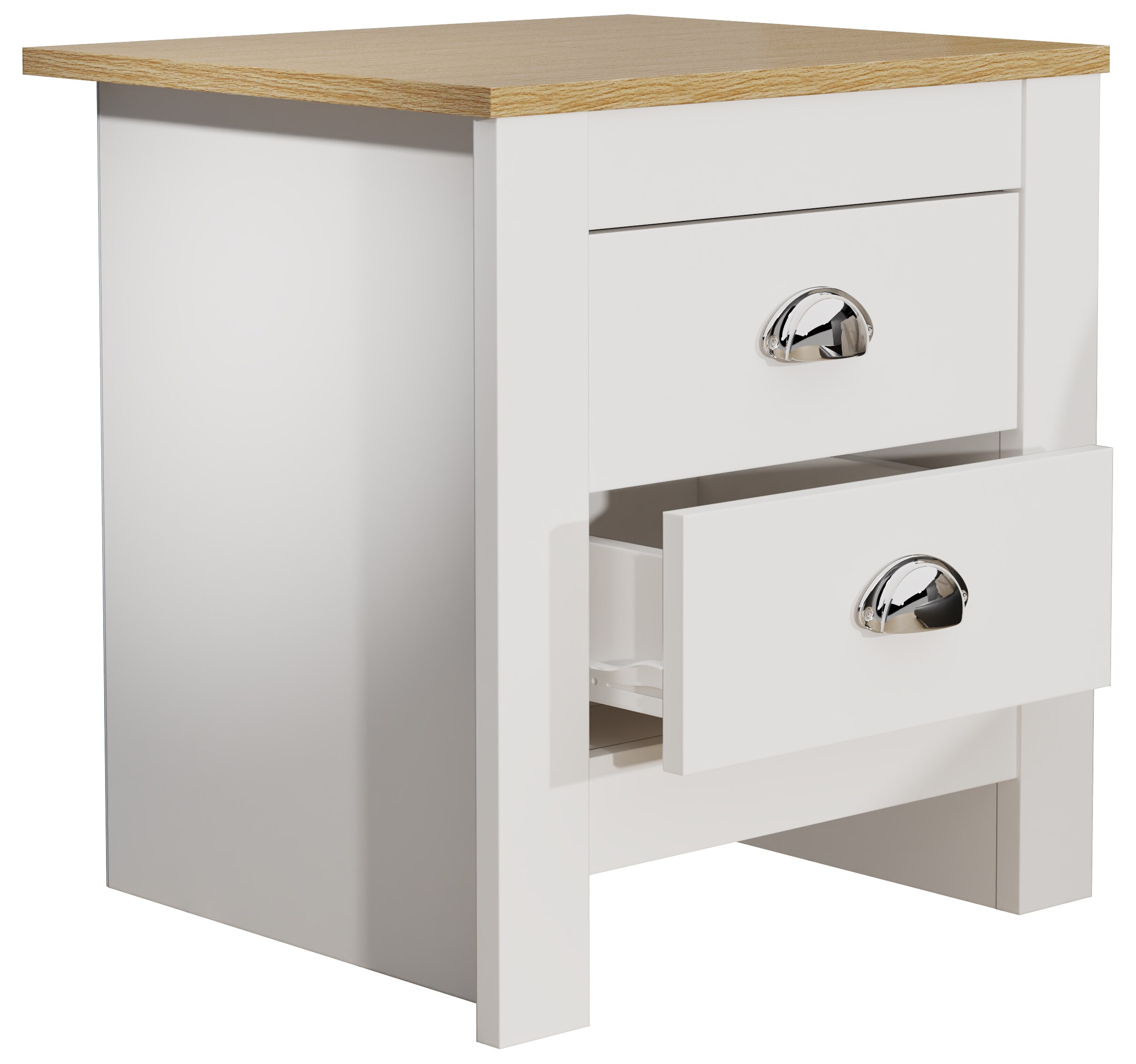 VCM Nachtschrank Beistelltisch Schublade Konsole Boxspring Nachttisch Balusa