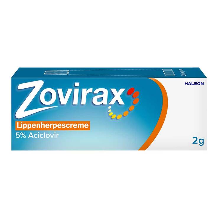 Zovirax Lippenherpescreme. 5 % Aciclovir, 2 g