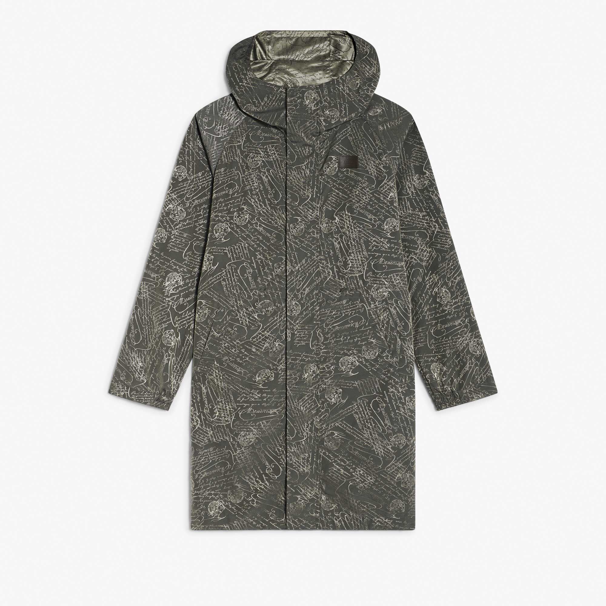 Parka Longue Et Pliable En Nylon Scritto