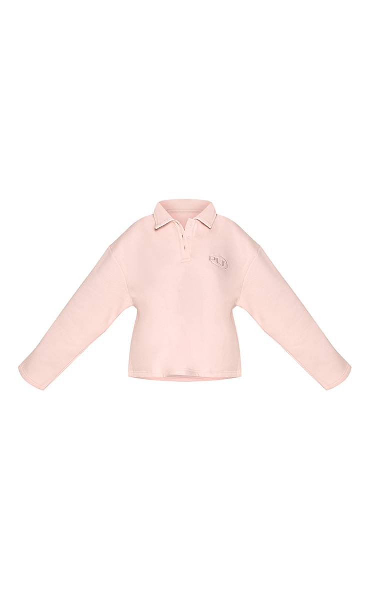 Rose Sweat-shirt Polo Brodé Plt