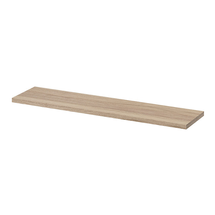 Étagère murale modulable 10 tablettes et 6 échelles effet chêne GoodHome Rigga H. 129 x L. 150 x P. 19 cm
