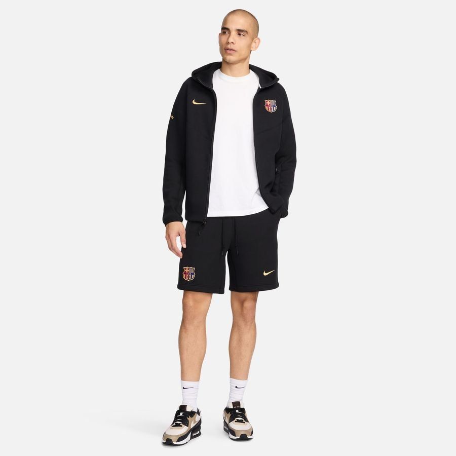 FC Barcelone Short Jogging NSW Tech Fleece - Noir/Or