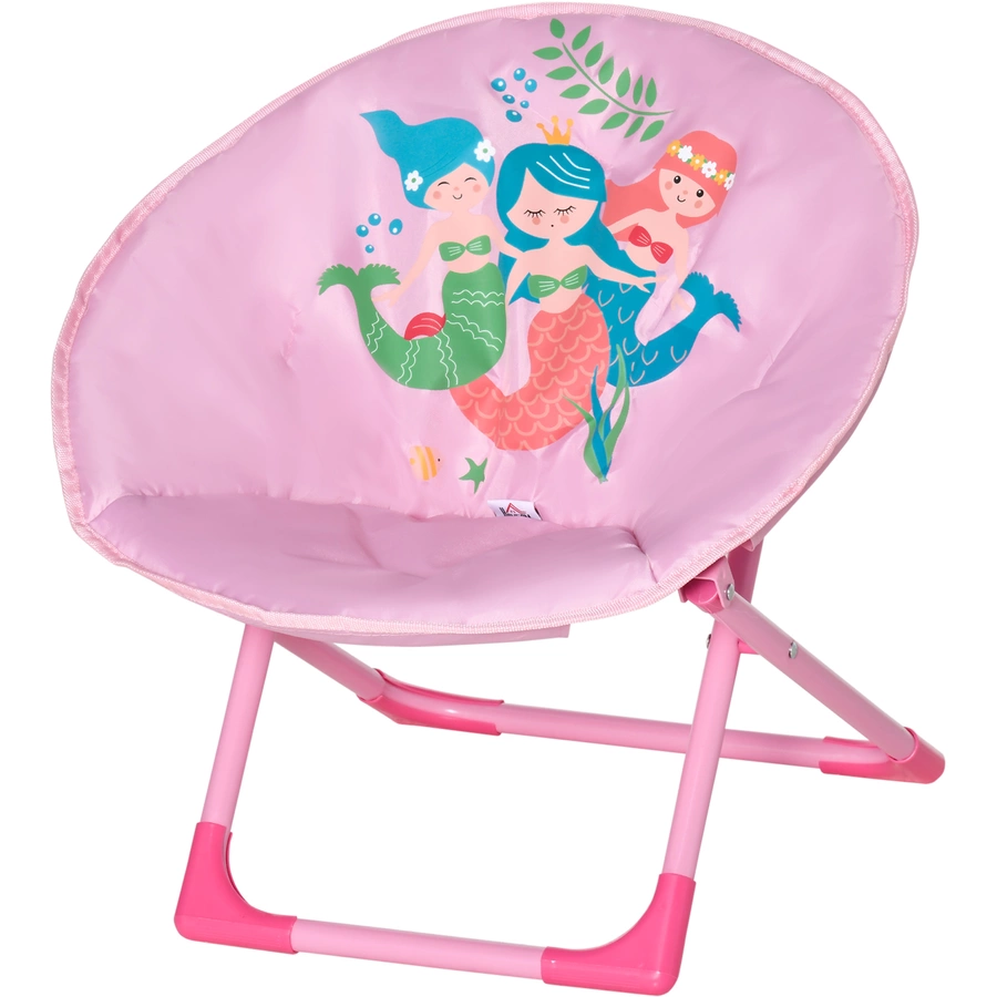 HOMCOM Campingstuhl mit Faltbarkeitsfunktion rosa