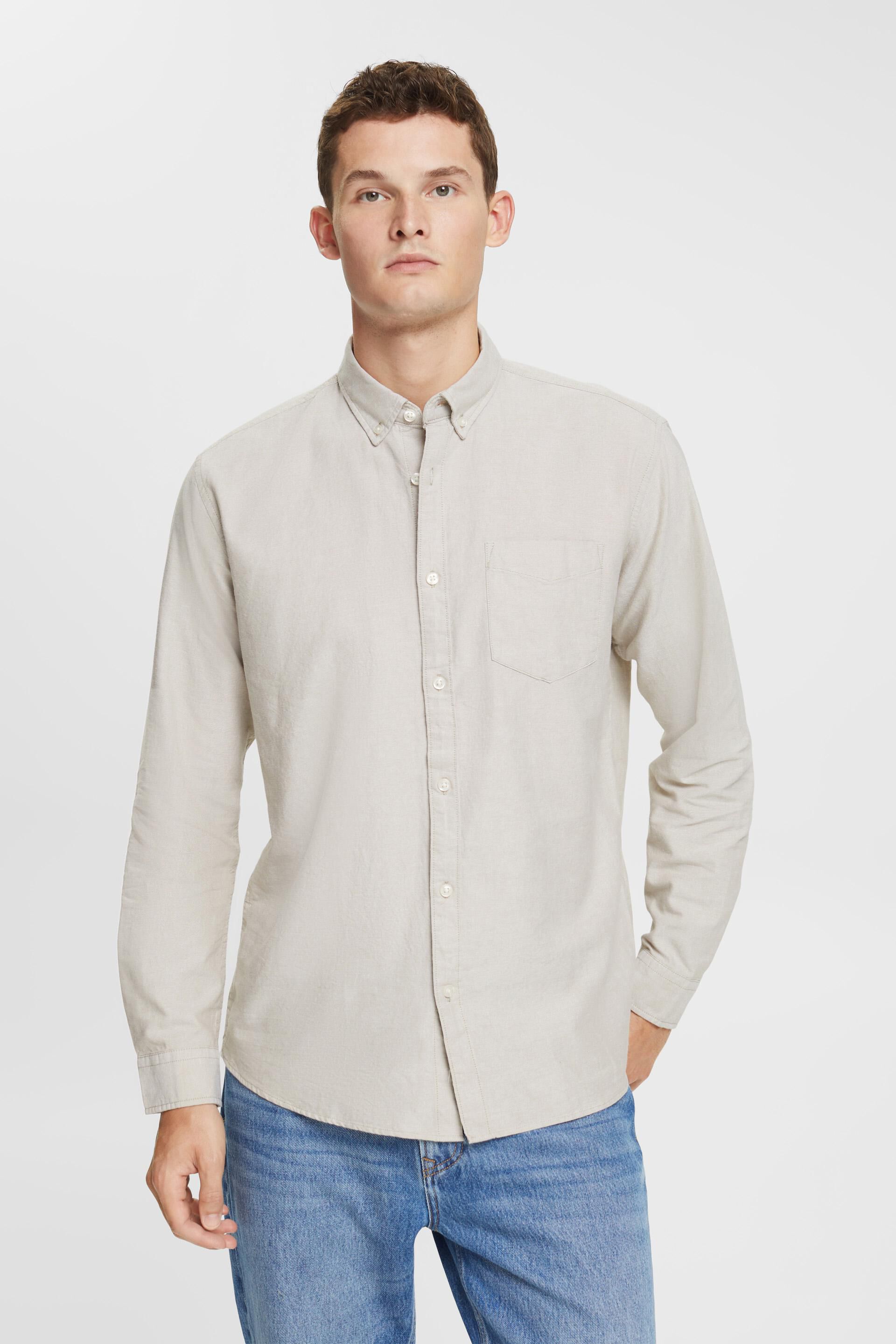Chemise à col boutonné