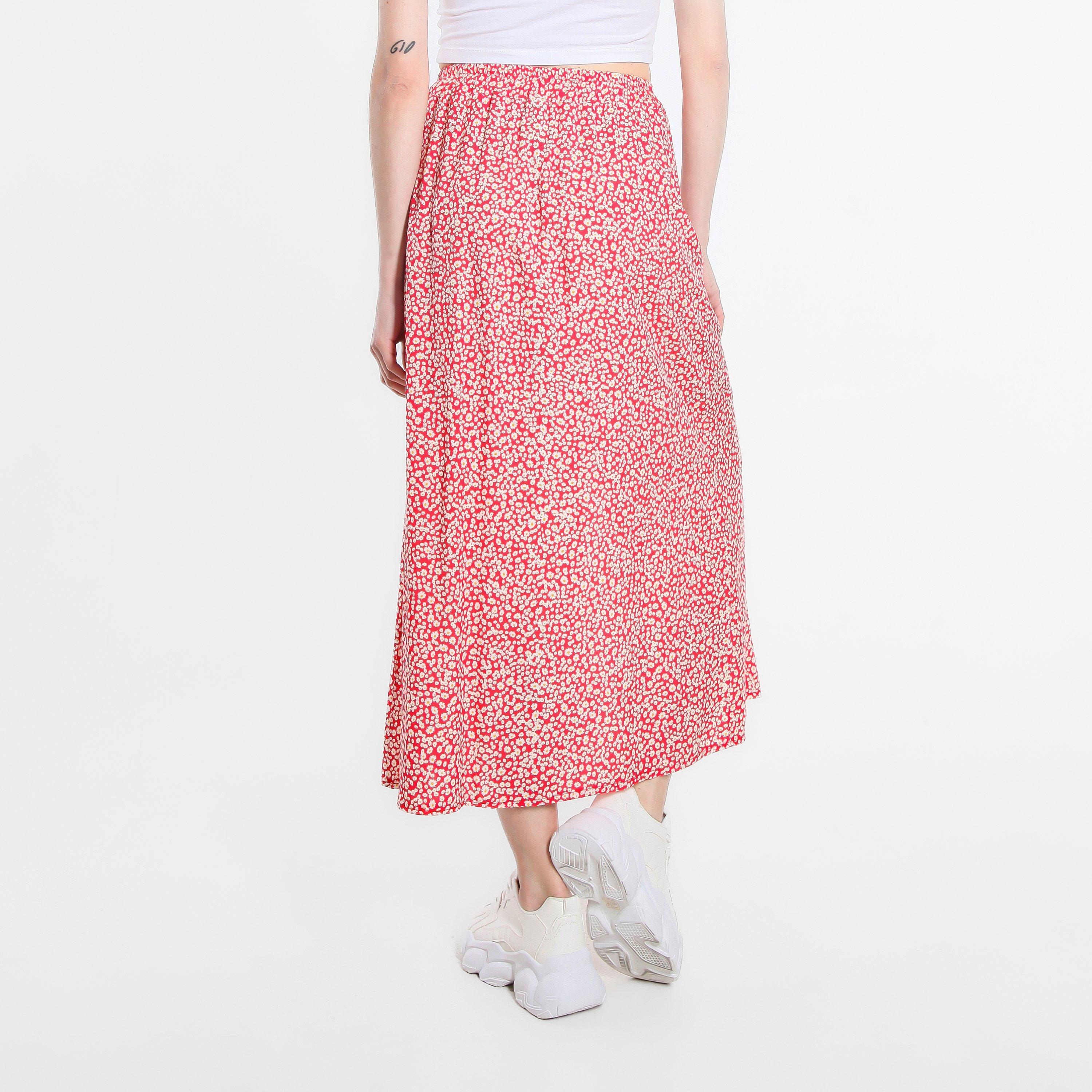Be You Button Button Midaxi Skirt