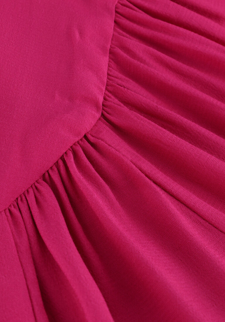 POM AMSTERDAM roze pom amsterdam maxi jurk imperial fuchsia dress