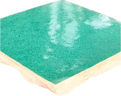 Handgemaakte wandtegel Zellige Alhambra 17 Vert Ocean 10x10cm glanzend