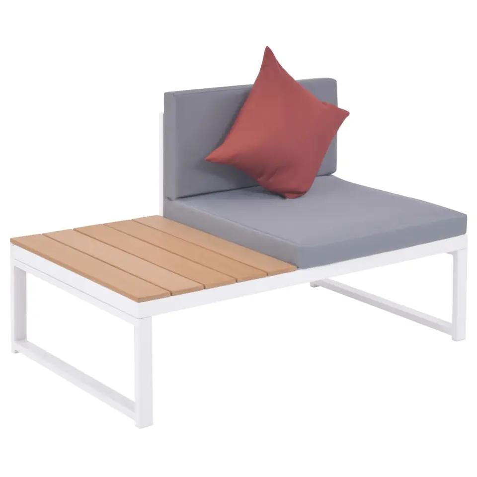 vidaXL - Loungeset - Multikleur - Aluminium
