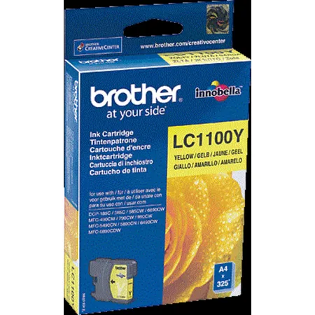 Brother Tintenpatrone LC-1100Y gelb